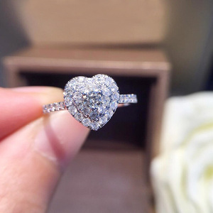 Anello a Forma di Cuore per Donne, Delicato Stile Coreano, Accessorio Romantico alla Moda per Feste, Regalo - Product Image 3