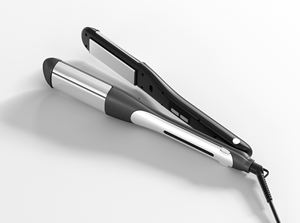 Herramienta de estilismo de salón 2 en 1, revestimiento PTC, calefacción, rizador eléctrico, plancha plana, plancha de pelo moldeadora de vapor - Product Image 4