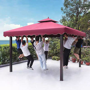 Extérieur logo <span class=keywords><strong>parasol</strong></span> rosée gazebo jour quatre pieds <span class=keywords><strong>auvent</strong></span> jardin villa cour <span class=keywords><strong>auvent</strong></span> - Product Image 2