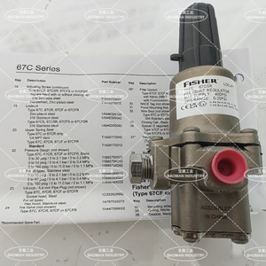 เครื่องควบคุมแรงดันแก๊สไฟฟ้า FisherR 67CFR-239 แบบมุมฉาก สแตนเลส พร้อมเกจวัด สำหรับครัวเชิงพาณิชย์ แก๊ส 250psi MATTC DVC6200 - Product Image 5