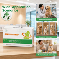 Kit de test de diagnostic rapide pour animaux de compagnie OEM d'usine, réactif de détection des maladies animales pour clinique vétérinaire, vente en gros