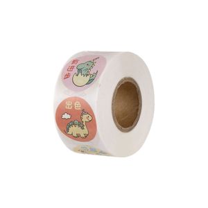 FaSoLa Kids <b>Reward</b> <b>Stickers</b> Round Cartoon Animal Self Adhesive 500 Pcs For Kindergarten Back To School - Product Image 5
