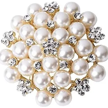 Diamond pearl flower buckle hotel model room opening cloth fashionable napkin buckle ring