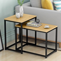 Ensemble de table d'appoint rectangulaire moderne table basse en fer multifonctionnelle durable et écologique couleur personnalisée pour canapé peu encombrant
