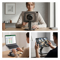 Nouveau support pliable en alliage d'aluminium pour tablette PC, support de jeu pour ordinateur portable, support de refroidissement creux pour iPad