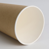 Gobelets à café en papier à double paroi épais et écologiques avec couvercles, gobelets biodégradables avec logo personnalisé pour les boissons chaudes, les cafés et les boulangeries