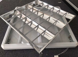 Modern hastane aydınlatma 3x18W 4x18W G13 Grille lamba 600x600mm T8 floresan yüzey montaj - Product Image 6