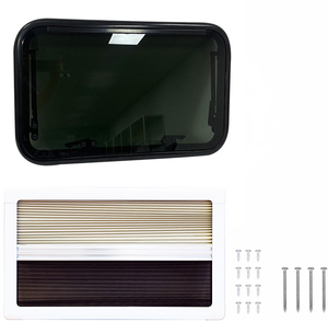 Ventana Abatible Económica de Vidrio Templado <span class=keywords><strong>para</strong></span> Autocaravana, Remolque o Caravana, con Opacidad/Rejilla, Venta Directa de Fábrica, 500*350 mm - Product Image 6