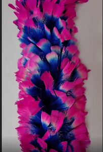 Châle à plumes épaisses colorées boa, écharpe à volants de dinde Boa pour les festivals de mariage, fête, carnaval samba boas 300g - Product Image 4