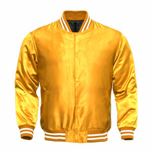 Sialkot-chaqueta amarilla de satén 2021 poliéster, personalizada, venta al por mayor, hecha en Pakistán, 100% - Product Image 1