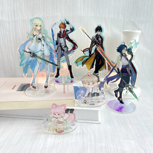 Custom Holographic Charm Acrylic Stand Promotional Gift Personality <strong>Display</strong> Stand Double Sided Transparent Printing - Product Image 5