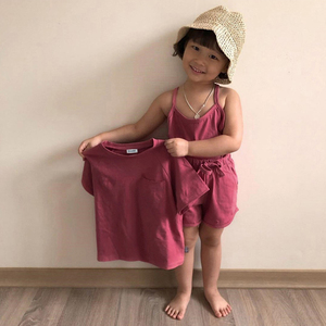 Conjuntos de Ropa de Verano para Bebés Niñas, Camisetas de Manga Corta Casuales de Algodón para Recién Nacidos, Pantalones Cortos, 2 Piezas, Sólidos, Ecológicos - Product Image 5