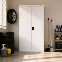 Chariot de rangement d'outils robuste en acier pour centre de service automobile avec tiroirs verrouillables
