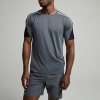 Ensemble de t-shirts et shorts personnalisés pour hommes, tenue d'entraînement pour la course à pied, la gym, survêtements courts pour hommes