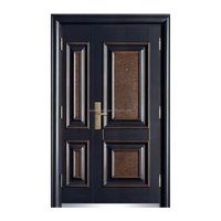 Porte d'entrée en aluminium finie et personnalisable avec politique de remplacement et solution complète pour les travaux de construction