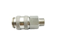 Raccord pneumatique OEM G1/8 BSP Mini Rectus série 21 en acier inoxydable 304 résistant à -30°C ℃   à 200 ℃   Températures extrêmes