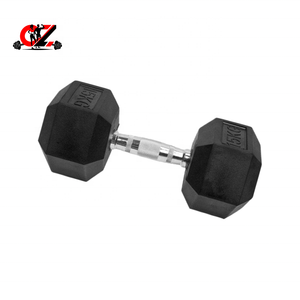 Wholesale Hex <b>Dumbbells</b> Bulk Supply OEM/ODM Custom Logo Rubber Coated Fixed Weight Steel Anti-Slip <b>Dumbbell</b> for Bodybuilding - Product Image 1