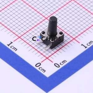 TC-1109DE-C-J Tactile Switch Through hole Component (THT) Switch Single Pole Single Throw Round Button 2.6N Right Angle Insert - Product Image 1