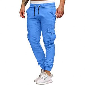 Pantaloni Cargo da Uomo <span class=keywords><strong>con</strong></span> Grandi Tasche <span class=keywords><strong>Laterali</strong></span>, Jogger Sportivi, Colore Kaki - Product Image 6