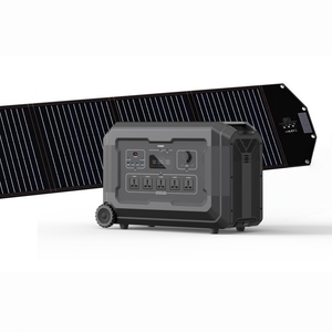 Station d'alimentation portable 3600W, batterie Lifepo4, générateur solaire MPPT, onduleur à onde sinusoïdale pure, banque d'alimentation pour la maison, le camping et les activités de plein air - Product Image 1