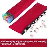 Sac de Mahjong portable transfrontalier, style simplicité urbaine, multifonctionnel, grande capacité, pour maquillage et articles de toilette de voyage