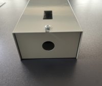 Boîte à fusibles métallique JOHNN 1P/2P avec bornes et presse-étoupe, boîte de commande d'éclairage public