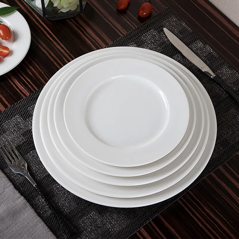 Guangzhou Wholesale Hotel High End Fine Bone China Tableware、Mid East Style High Temperature Golden Bone China Dishes #