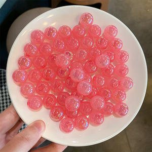 Bricolage brillant rond oeil de chat accessoires usine Spot couleur bonbon semi-fini cheveux corde matériel - Product Image 1