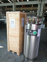 210L 1.4MPa Acier Inoxydable Cryogénique Liquide Réservoir D'azote Dewar Flacon Pour L'azote Liquide