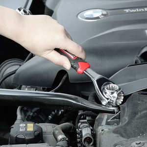 Llave Inglesa de Acero al Carbono 52 1, Cabeza Giratoria de 360 Grados, Mango de Goma Universal, Herramienta Multifunción para Reparación de Bicicletas en el Hogar, <span class=keywords><strong>Caja</strong></span> OEM - Product Image 4