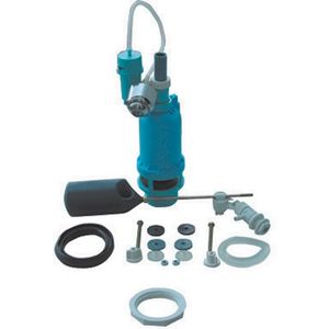 Mécanisme WC à connexion latérale 120 mm avec valve et kit d'étanchéité pour réparation de toilettes - Product Image 1