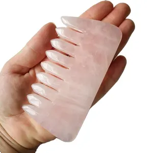 Crystal Crafts Rose Quartz comb supplier Head Massage Manufacturers Suppliers and souvenirs gift