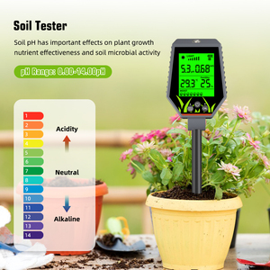 Testeur de sol <span class=keywords><strong>numérique</strong></span> Yago pour la fertilité et le pH, multi-paramètres, mesure de l'humidité du sol, de la température, de la luminosité et de l'humidité pour jardin, pelouse, verger - Product Image 4