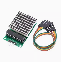 MAX7219 Dot Led modul matriks MCU LED Kit modul kontrol Tampilan diskon besar-besaran