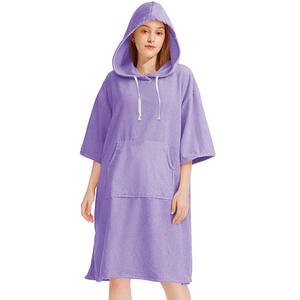Toalla de Baño con Capucha de Microfibra Gruesa, Secado Rápido, Capa para Nadar, Playa, <span class=keywords><strong>Surf</strong></span>, Bata de Cambio para Hombre y Mujer, <span class=keywords><strong>Poncho</strong></span> Toalla - Product Image 3