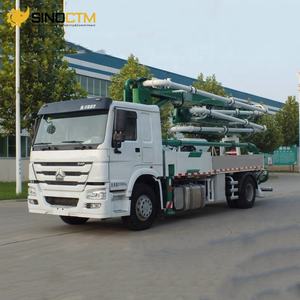 Sinotruk Howo 4x2 6 ruedas 29M 30m 68m3/H Máquinas de pulverización de mortero Bomba de hormigón montada en camión en venta - Product Image 4