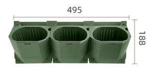 Chậu treo tường chống tia cực tím, nhựa xanh, 36 ngăn, bộ dụng cụ làm vườn treo tường, tường cây xanh, vườn thẳng đứng - Product Image 3
