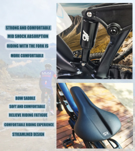 2024 Mới Điện Hỗ Trợ Xe Đạp Với Công Suất Cao Giữa Gắn Động Cơ Trung Tâm Mềm Đuôi Núi Thiết Kế 9-Tốc Độ Hợp Kim 60Km E-Xe Đạp - Product Image 6