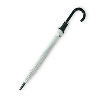 OEM ODM 투명 클리어 돔형 POE 직선형 레인 웨딩 우산 반자동 금속 8개 갈비뼈 지름 102cm