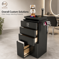Meuble de Salon Commercial : Armoire à Outils, Poste de Coiffure, Casier de Rangement pour Barbier et Unité de Rangement – Durable, Moderne, Fabriqué à Zhejiang par MASON