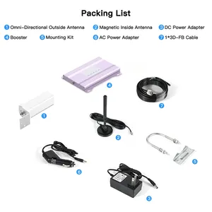 Repeater Vehicle Cell Phone Signal Booster For RV Truck Car SUV 5G 4G LTE For All US Carriers Network Booster 4g Mobile Signal Repeater