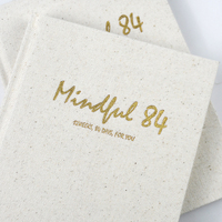Carnet de notes personnalisé avec logo, en tissu, pour promotion, agenda, journal, planificateur, impression sur couverture rigide en lin, pour entreprise et bureau
