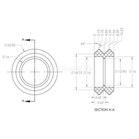 Kit de roues doubles Xtreme de haute précision pour système de rail linéaire à rainure en V, OX CNC, pièces C-Beam, accessoires d'imprimante 3D, couleur noire