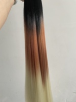 Cheveux en Vrac Synthétiques Longueur Standard Lisses Soieux pour Tresses au Crochet Extensions de Cheveux Tressage Soieux pour Tresses sans Nœuds