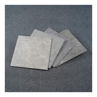 Carrelage de sol en céramique émaillée antidérapant 40x40cm aspect marbre gris pour cuisine