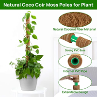 Support de plante en PVC pour plantes grimpantes, piquet de jardinage pour mousse, poteau de soutien pour plantes grimpantes, poteau de mousse pour plantes