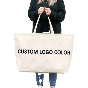 DLBZ Sac fourre-tout en toile personnalisé, grande capacité, écologique, de haute qualité, pour usage quotidien, portable, ouvert, idéal pour l'été – Vente en gros - Product Image 1