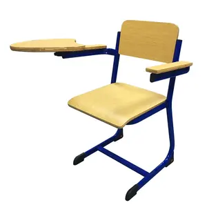 New Style Hochwertiger faltbarer Schul stuhl mit Schreib block Kinder schreibtisch