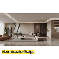 Plan d'aménagement architectural de la maison, rendu 3D, design d'intérieur moderne, design d'intérieur de luxe léger, service de design d'intérieur pour villa