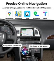 Interface sans fil CarPlay et Android Auto pour Audi 2004-2009 A6/Q7 MMI 2G, navigation Android Auto, Mirror Link, Airplay